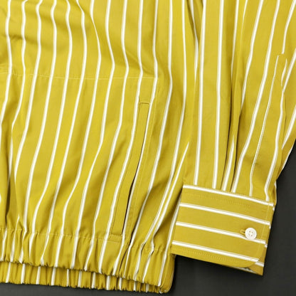 [New Outlet] PT TORINO Cotton Striped Blouson Swing Top Mustard x White [38] [Condition Rank N-] [Men&