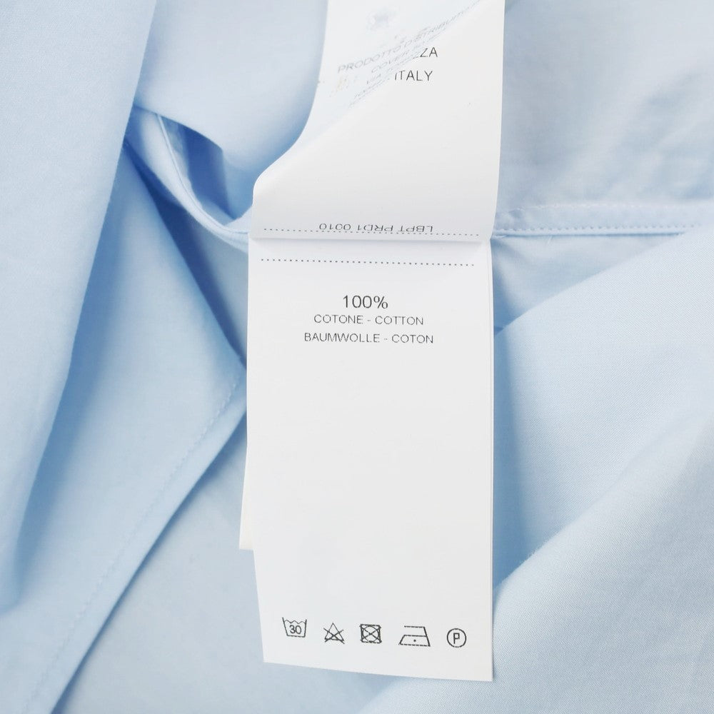 [Used] PT TORINO Cotton Ruffle Busam Shirt Light Blue [40] [Condition Rank D] [Men&