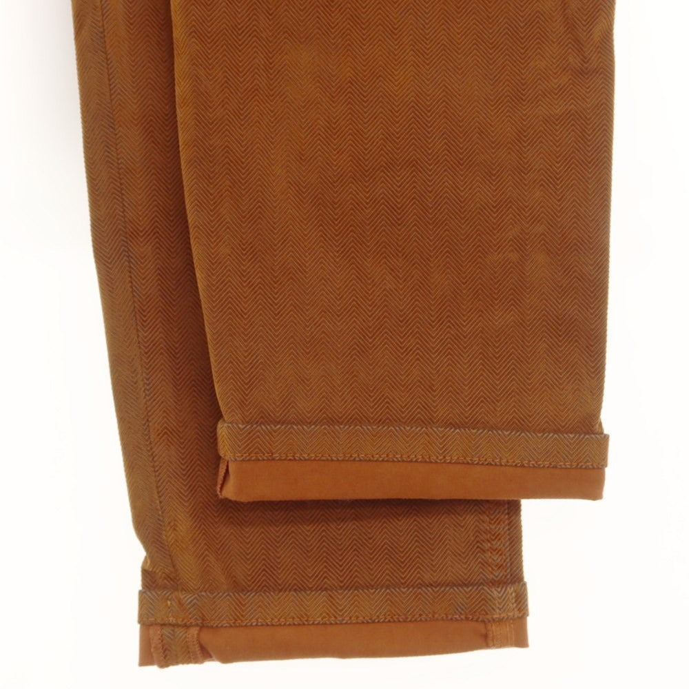 [New] PT TORINO DENIM INDIE Herringbone Woven Stretch Cotton 5 Pocket Pants Orange Brown [32] [Condition Rank N] [Men&