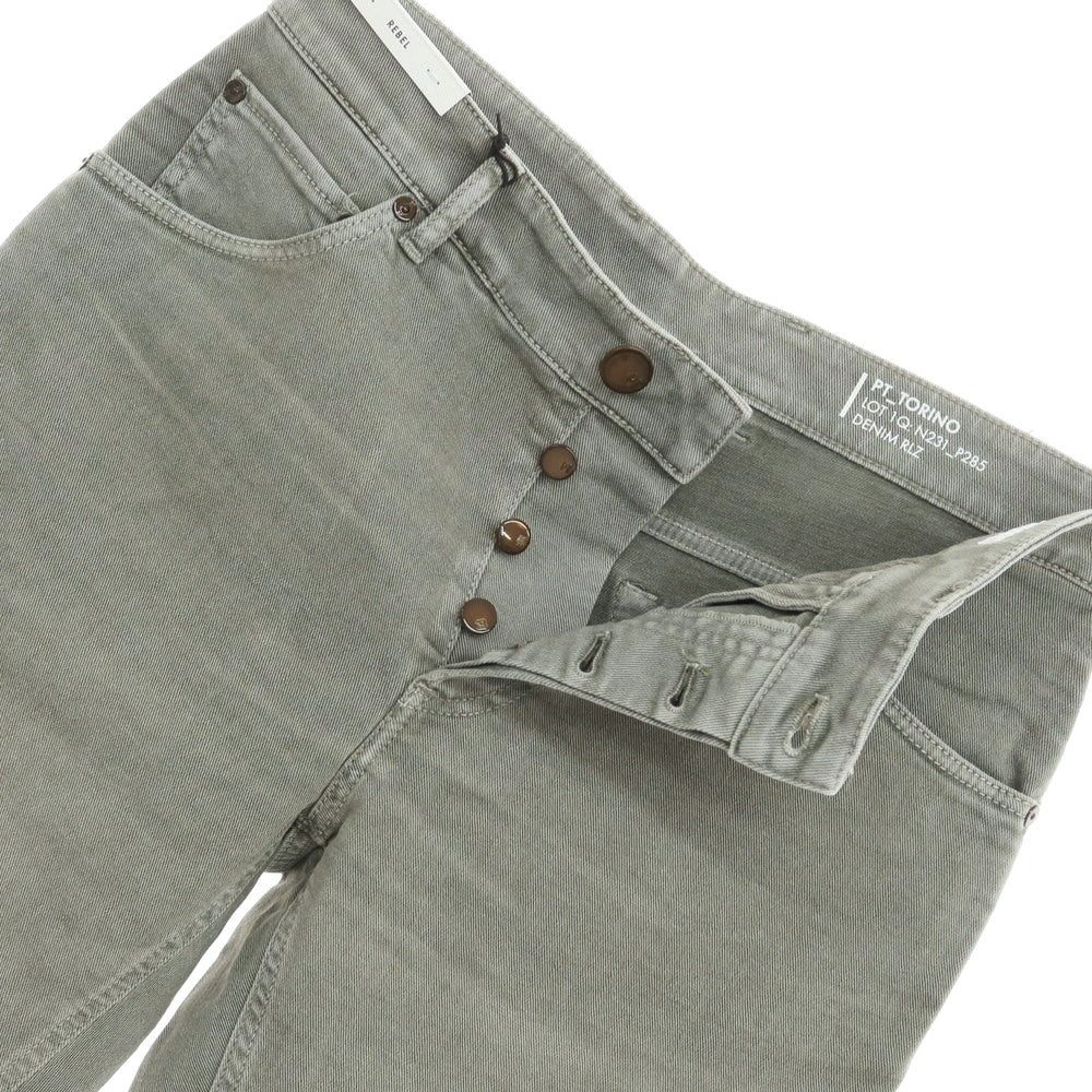 [New] PT Torino Denim PT TORINO DENIM REBEL Stretch Color Denim Pants Jeans Green Gray [30] [Condition Rank N] [Men&