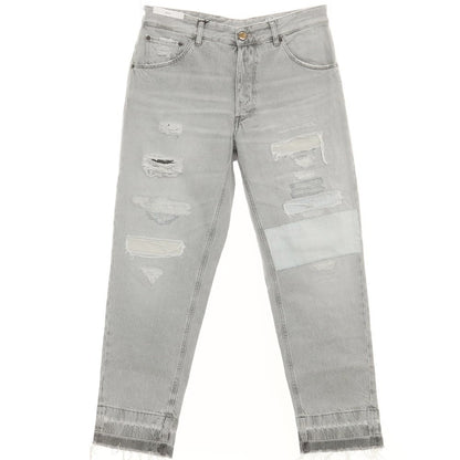 [New] PT TORINO DENIM REBEL Repaired &amp;amp; Distressed Denim Pants Jeans Light Gray [32] [Condition Rank N] [Men&