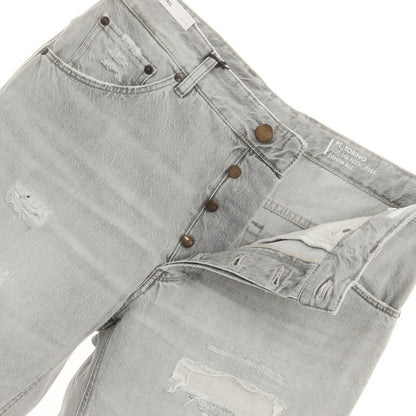 [New] PT TORINO DENIM REBEL Repaired &amp;amp; Distressed Denim Pants Jeans Light Gray [32] [Condition Rank N] [Men&