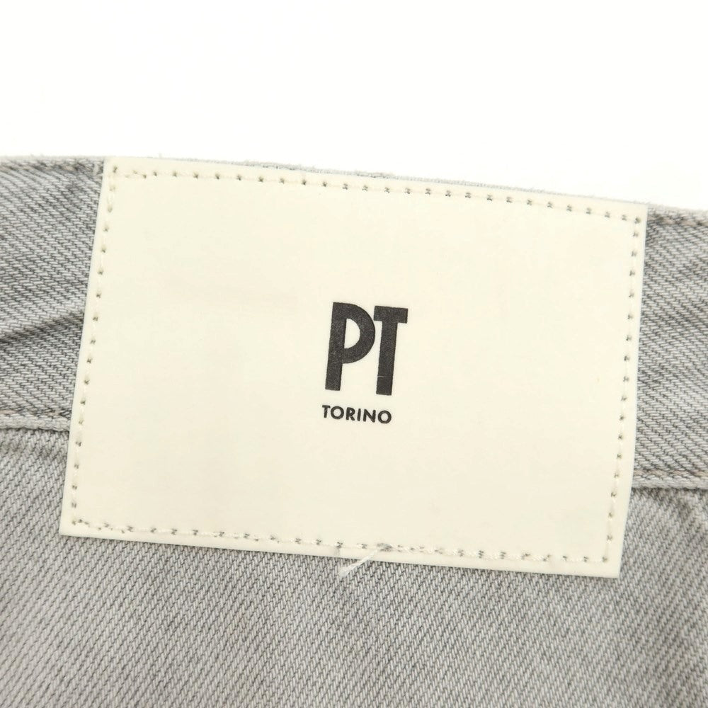 [New] PT TORINO DENIM REBEL Repaired &amp;amp; Distressed Denim Pants Jeans Light Gray [32] [Condition Rank N] [Men&