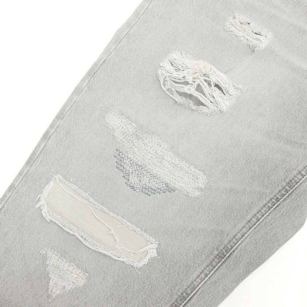 [New] PT TORINO DENIM REBEL Repaired &amp;amp; Distressed Denim Pants Jeans Light Gray [32] [Condition Rank N] [Men&