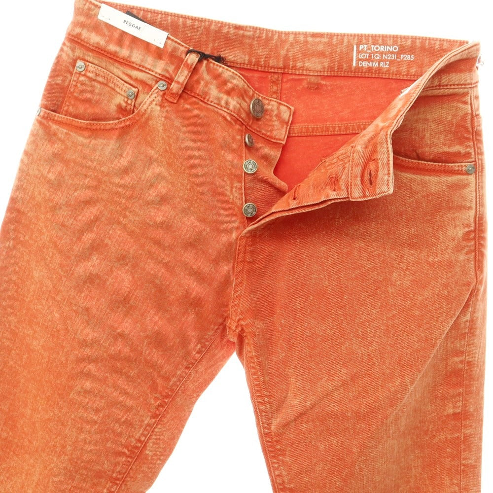 [New] PT Torino Denim PT TORINO DENIM REGGAE Stretch Color Denim Pants Jeans Red Orange [32] [Condition Rank N] [Men&