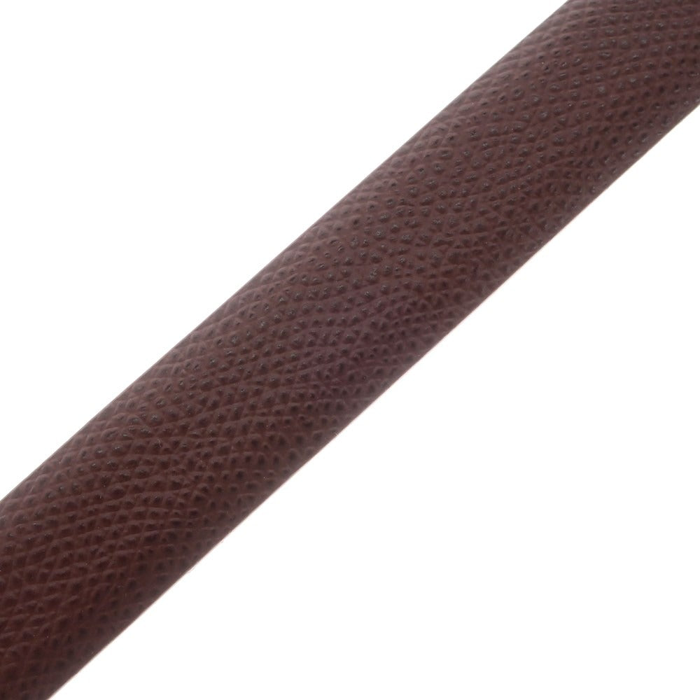 [New] PT TORINO Embossed Leather Narrow Belt Bordeaux [95/110] [Condition Rank N] [Men&