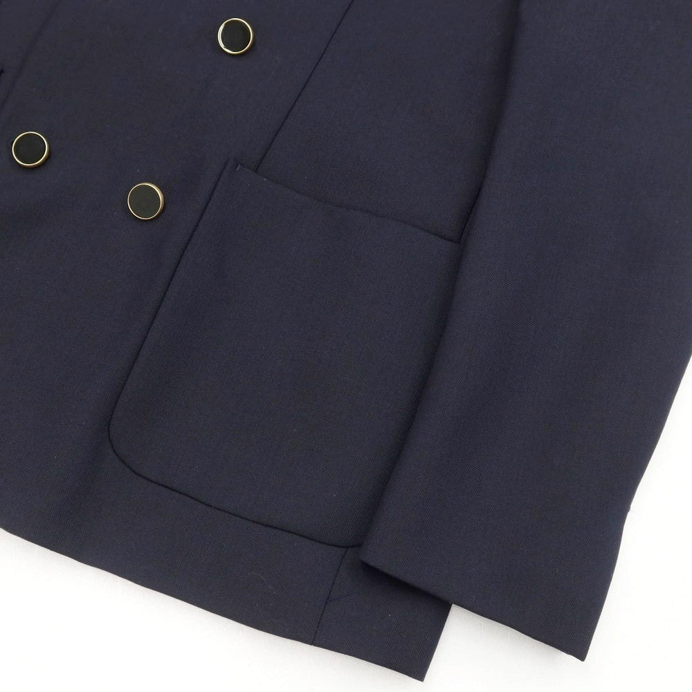 [New] PT TORINO Wool Mohair Double Jacket Navy [50] [Condition Rank N] [Men&