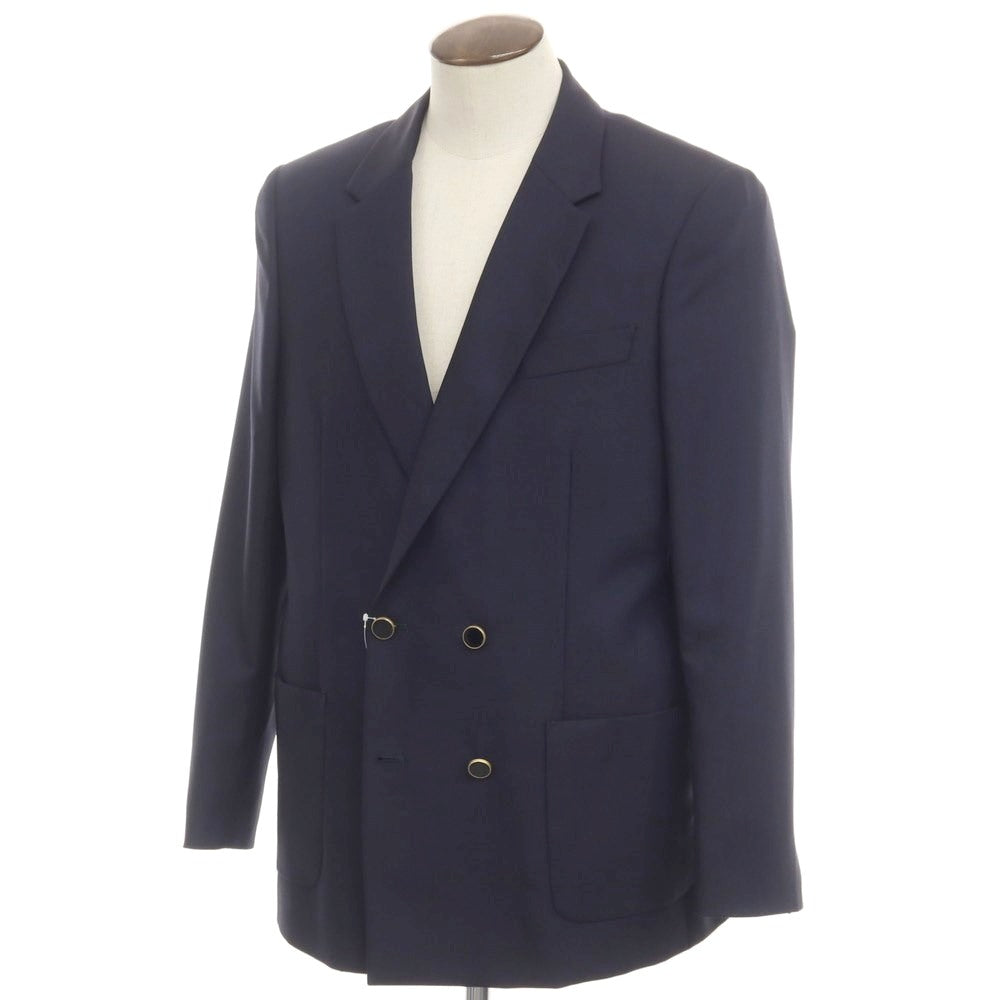 [New Outlet] PT TORINO Wool Mohair Double Jacket Navy [52] [Condition Rank N-] [Men&