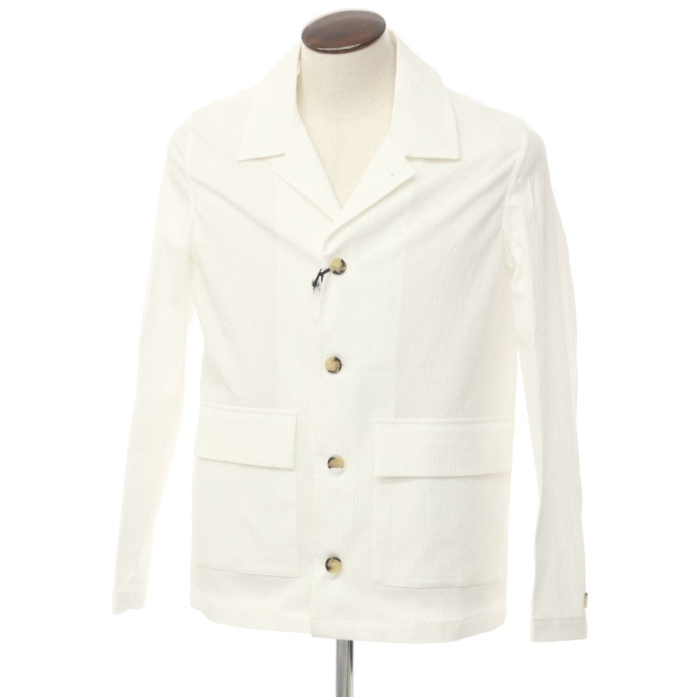 [New] PT TORINO Cotton Cellulose Seersucker Work Jacket White [48] [Condition Rank N] [Men&