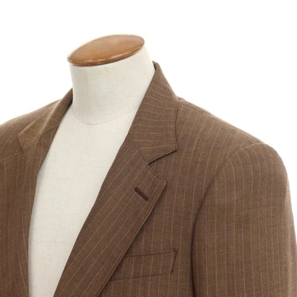 [New] PT TORINO Wool Striped Jacket Brown x Purple [48] [Condition Rank N] [Men&