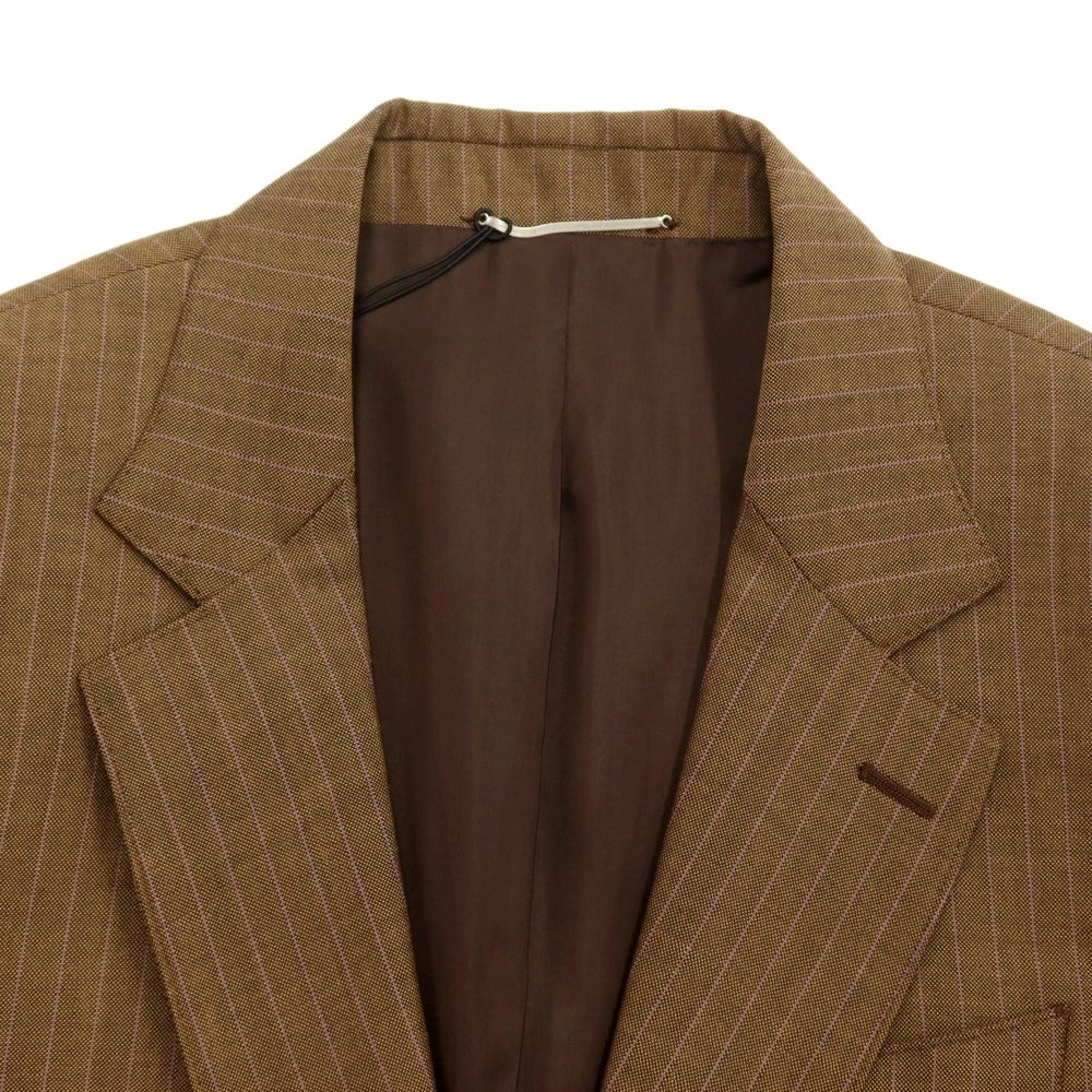 [New] PT TORINO Wool Striped Jacket Brown x Purple [48] [Condition Rank N] [Men&