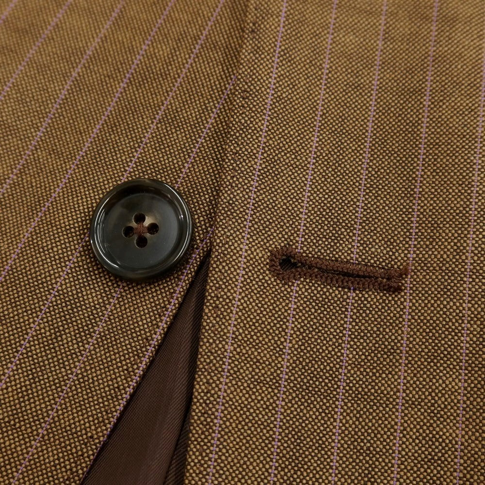 [New] PT TORINO Wool Striped Jacket Brown x Purple [48] [Condition Rank N] [Men&