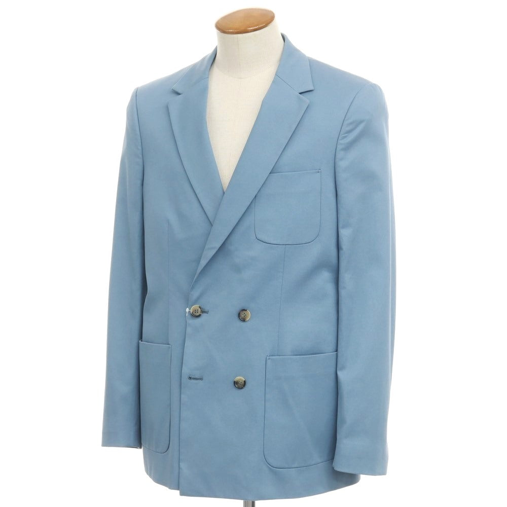 [New] PT TORINO Stretch Cotton Double Jacket Light Blue [48] [Condition Rank N] [Men&