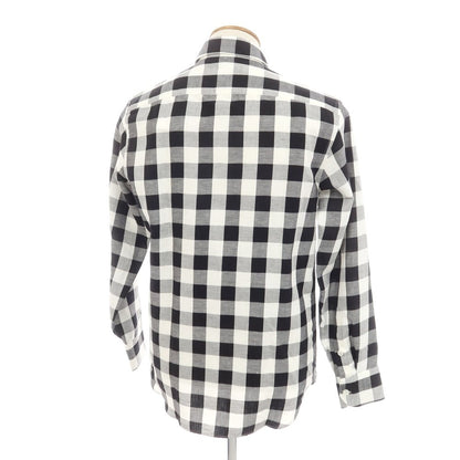 [New] PT TORINO Cotton Check Busam Casual Shirt Black x White [Size 39] [BLK] [S/S/A/W] [Condition Rank N] [Men&