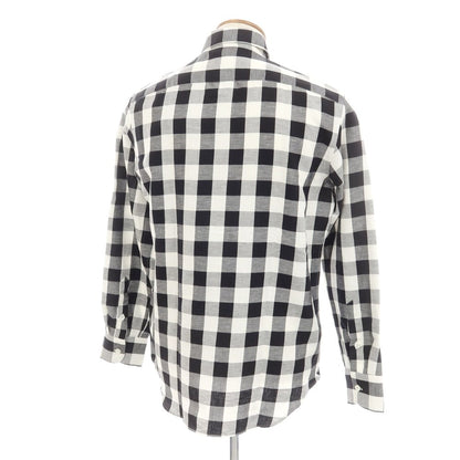[New] PT TORINO Cotton Check Busam Casual Shirt Black x White [Size 39] [BLK] [S/S/A/W] [Condition Rank N] [Men&