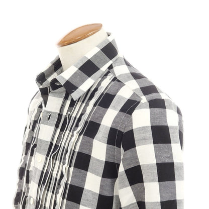 [New] PT TORINO Cotton Check Busam Casual Shirt Black x White [Size 39] [BLK] [S/S/A/W] [Condition Rank N] [Men&