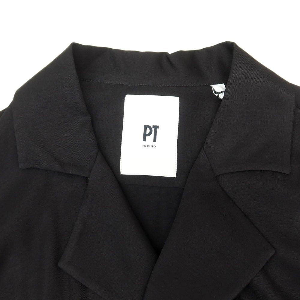 [New] PT TORINO Rayon Open Collar Casual Shirt Black [Size 40] [BLK] [S/S/A/W] [Condition Rank N] [Men&