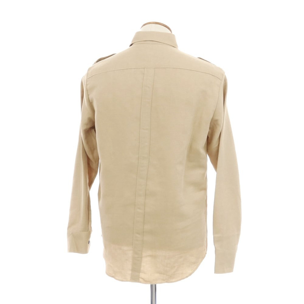 [New] PT TORINO Linen Safari Casual Shirt Beige [Size 40] [BEI] [S/S/A/W] [Condition Rank N] [Men&