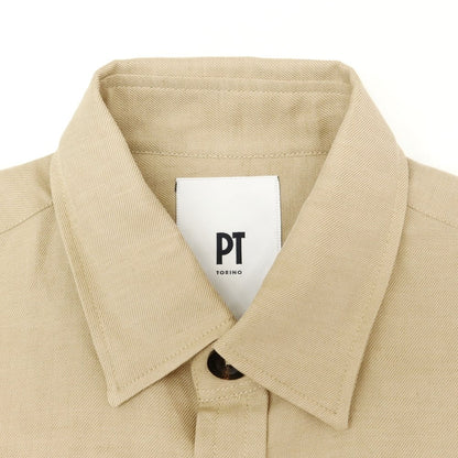 [New] PT TORINO Linen Safari Casual Shirt Beige [Size 40] [BEI] [S/S/A/W] [Condition Rank N] [Men&