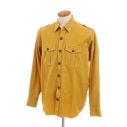 [New] PT TORINO Linen Safari Casual Shirt Mustard [Size 40] [YEL] [S/S/A/W] [Condition Rank N] [Men&