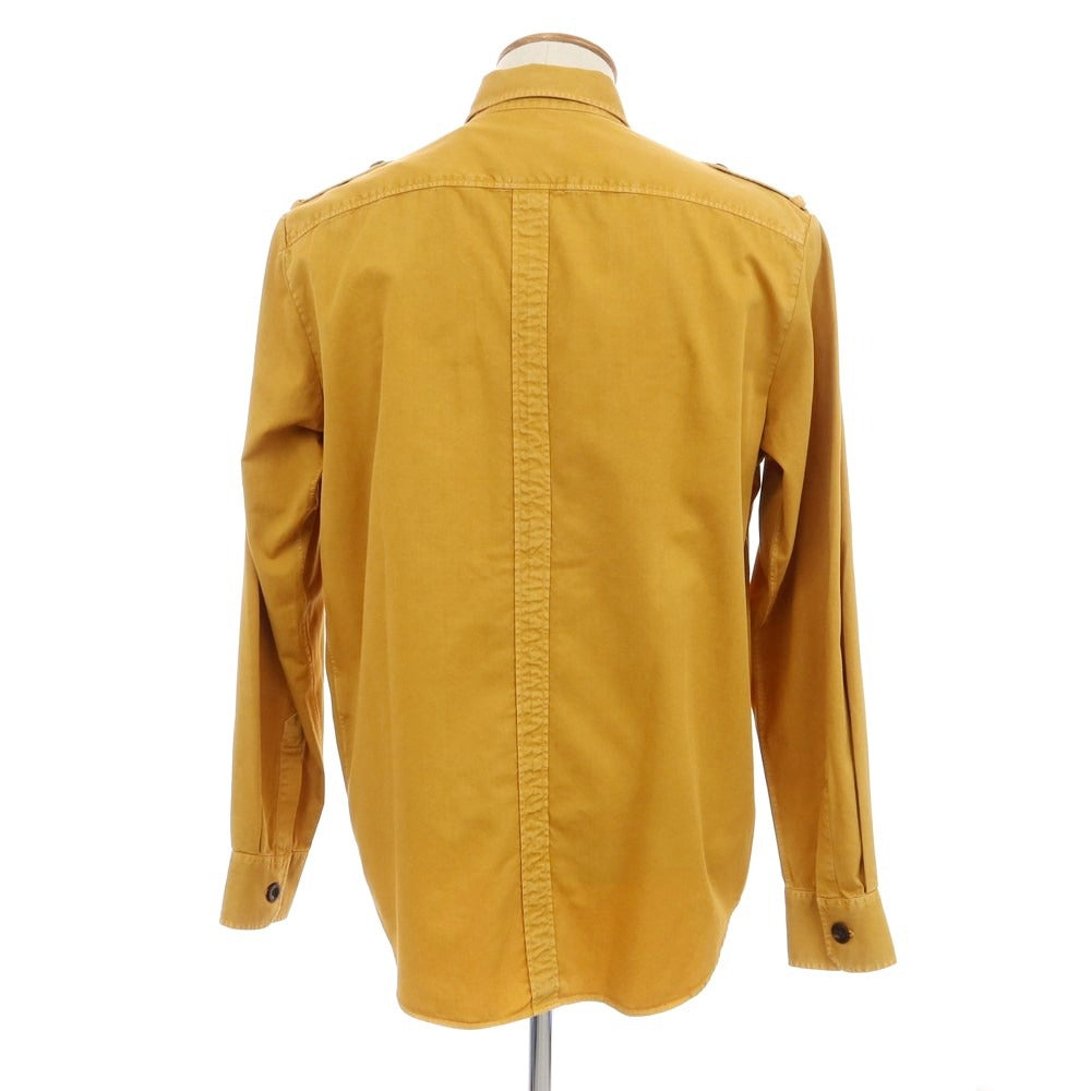 [New] PT TORINO Linen Safari Casual Shirt Mustard [Size 40] [YEL] [S/S/A/W] [Condition Rank N] [Men&