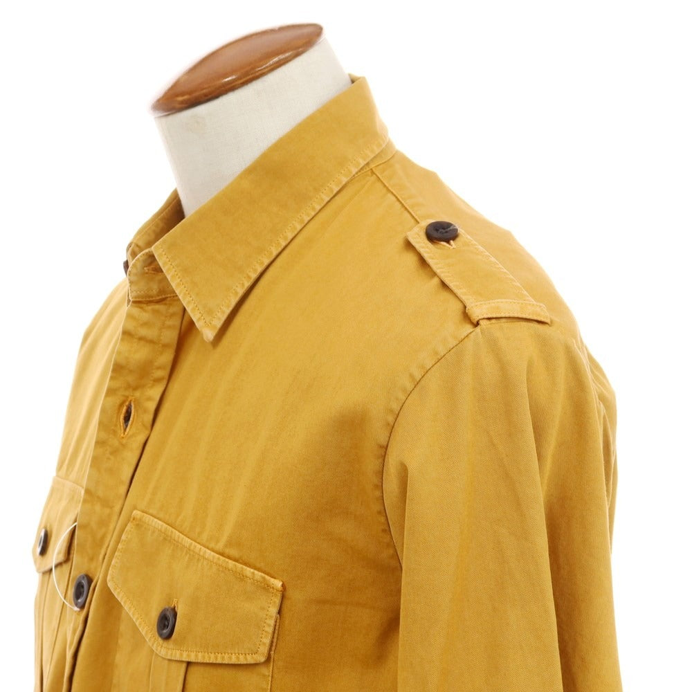 [New] PT TORINO Linen Safari Casual Shirt Mustard [Size 40] [YEL] [S/S/A/W] [Condition Rank N] [Men&