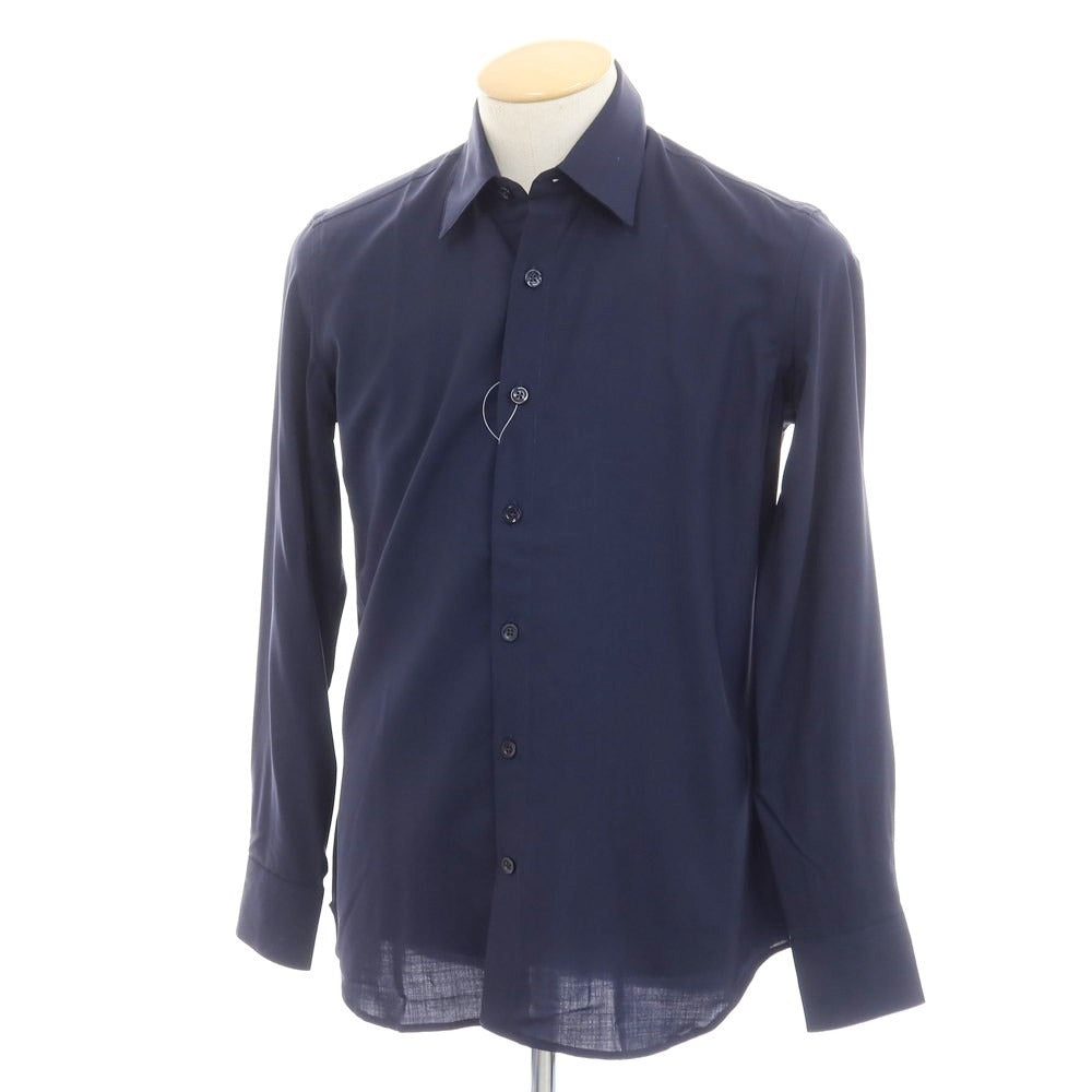 [New] PT TORINO Wool Casual Shirt Dark Navy [Size 37] [NVY] [S/S/A/W] [Condition Rank N] [Men&