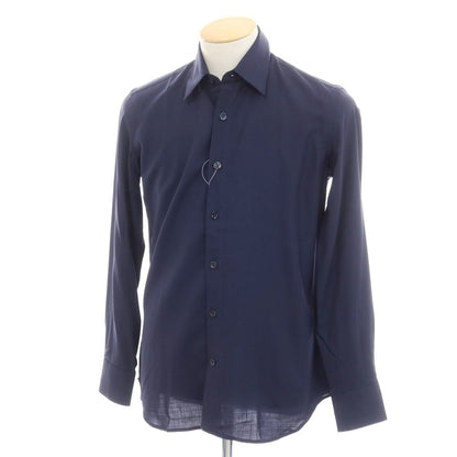 [New] PT TORINO Wool Casual Shirt Dark Navy [Size 37] [NVY] [S/S/A/W] [Condition Rank N] [Men&