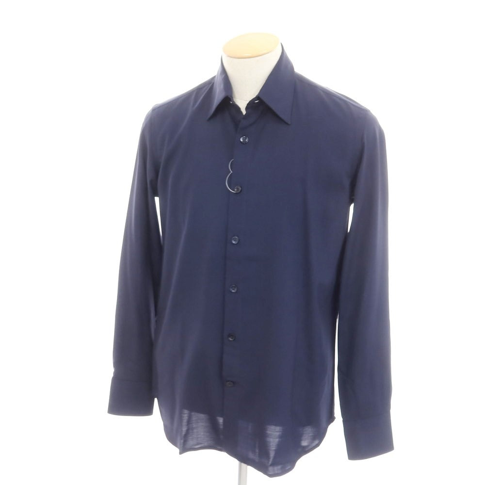 [New] PT TORINO Wool Casual Shirt Dark Navy [Size 38] [NVY] [S/S/A/W] [Condition Rank N] [Men&