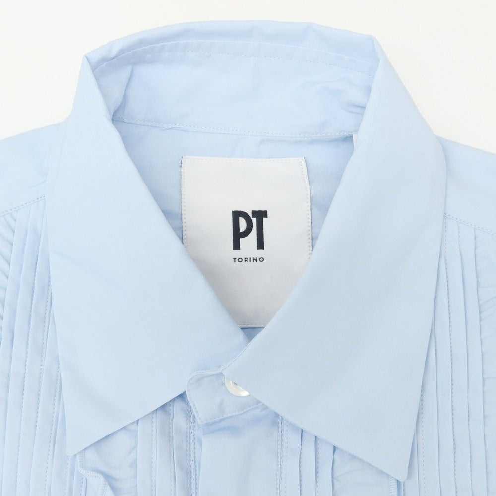 [New] PT TORINO Cotton Busam Casual Shirt Light Blue [Size 39] [BLU] [S/S/A/W] [Condition Rank N] [Men&