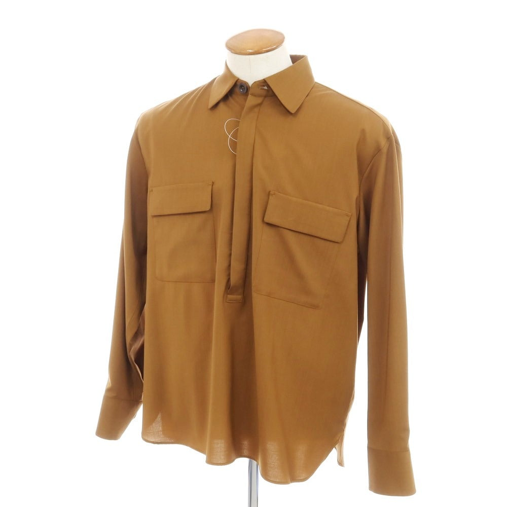 [New Outlet] PT TORINO Wool Pullover Casual Shirt Brown [Size 40] [BRW] [S/S/A/W] [Condition Rank N-] [Men&