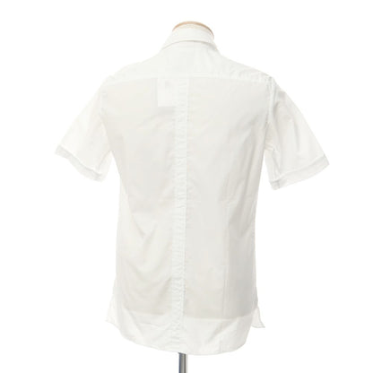 [New] PT TORINO Cotton Safari Shirt, Short Sleeve Shirt, White [Size 37] [WHT] [S/S] [Condition Rank N] [Men&