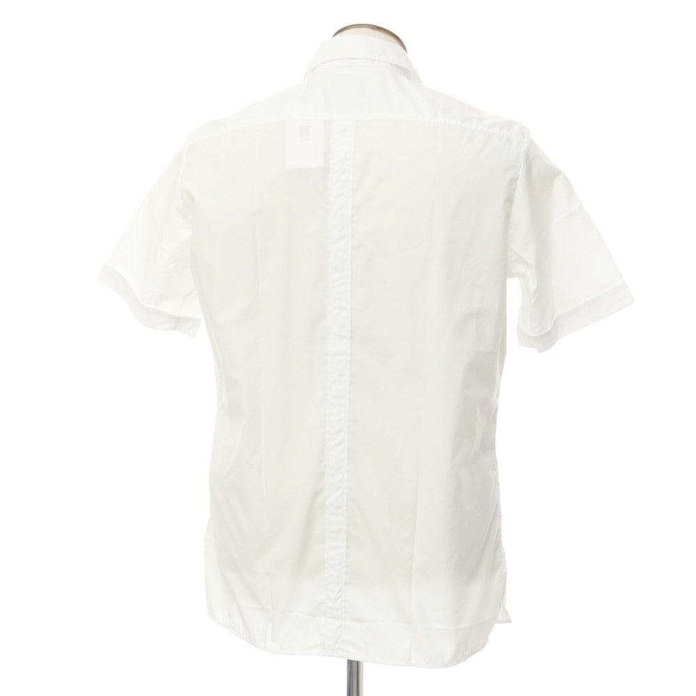 [New] PT TORINO Cotton Safari Shirt, Short Sleeve Shirt, White [Size 41] [WHT] [S/S] [Condition Rank N] [Men&