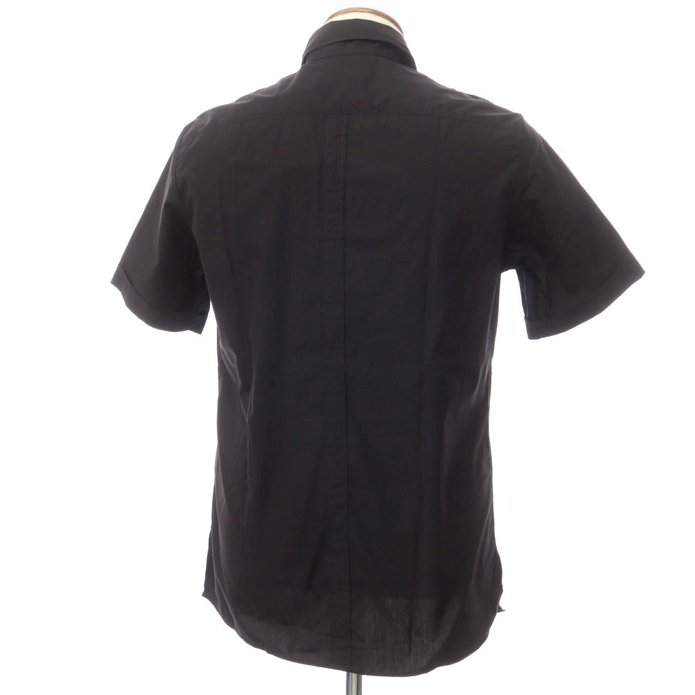 [New] PT TORINO Cotton Safari Shirt Short Sleeve Shirt Black [Size 39] [BLK] [S/S] [Condition Rank N] [Men&