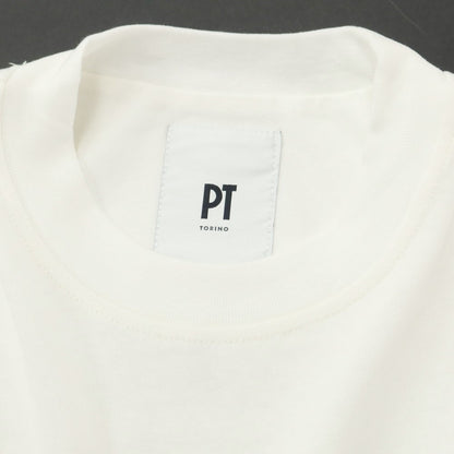 [New] PT TORINO Cotton Crew Neck Short Sleeve T-Shirt White [46] [Condition Rank N] [Men&