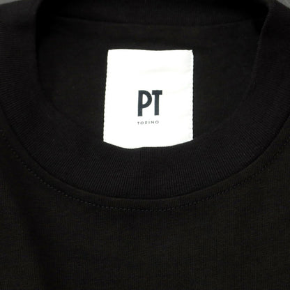 [New] PT TORINO Cotton Crew Neck Short Sleeve T-Shirt Black [50] [Condition Rank N] [Men&