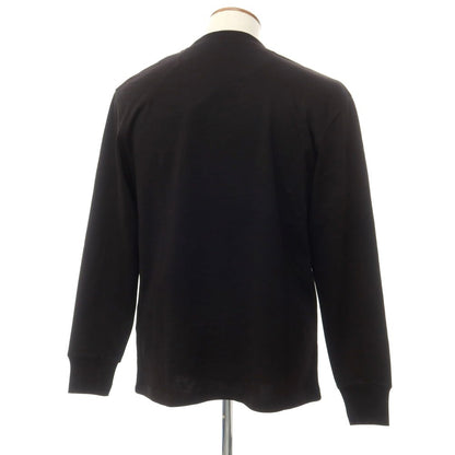 [New] PT TORINO Cotton Crew Neck Long Sleeve T-Shirt Black [46] [Condition Rank N] [Men&