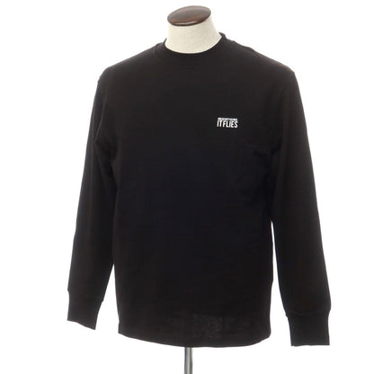 [New] PT TORINO Cotton Crew Neck Long Sleeve T-Shirt Black [48] [Condition Rank N] [Men&