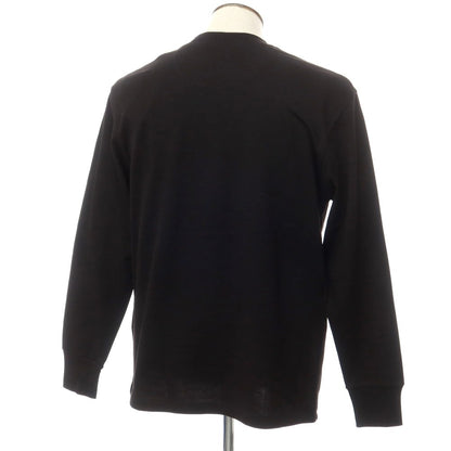 [New] PT TORINO Cotton Crew Neck Long Sleeve T-Shirt Black [48] [Condition Rank N] [Men&