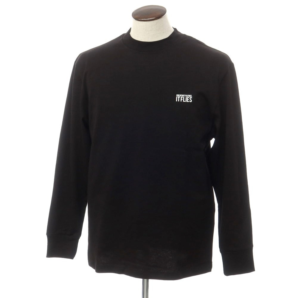 [New] PT TORINO Cotton Crew Neck Long Sleeve T-Shirt Black [50] [Condition Rank N] [Men&