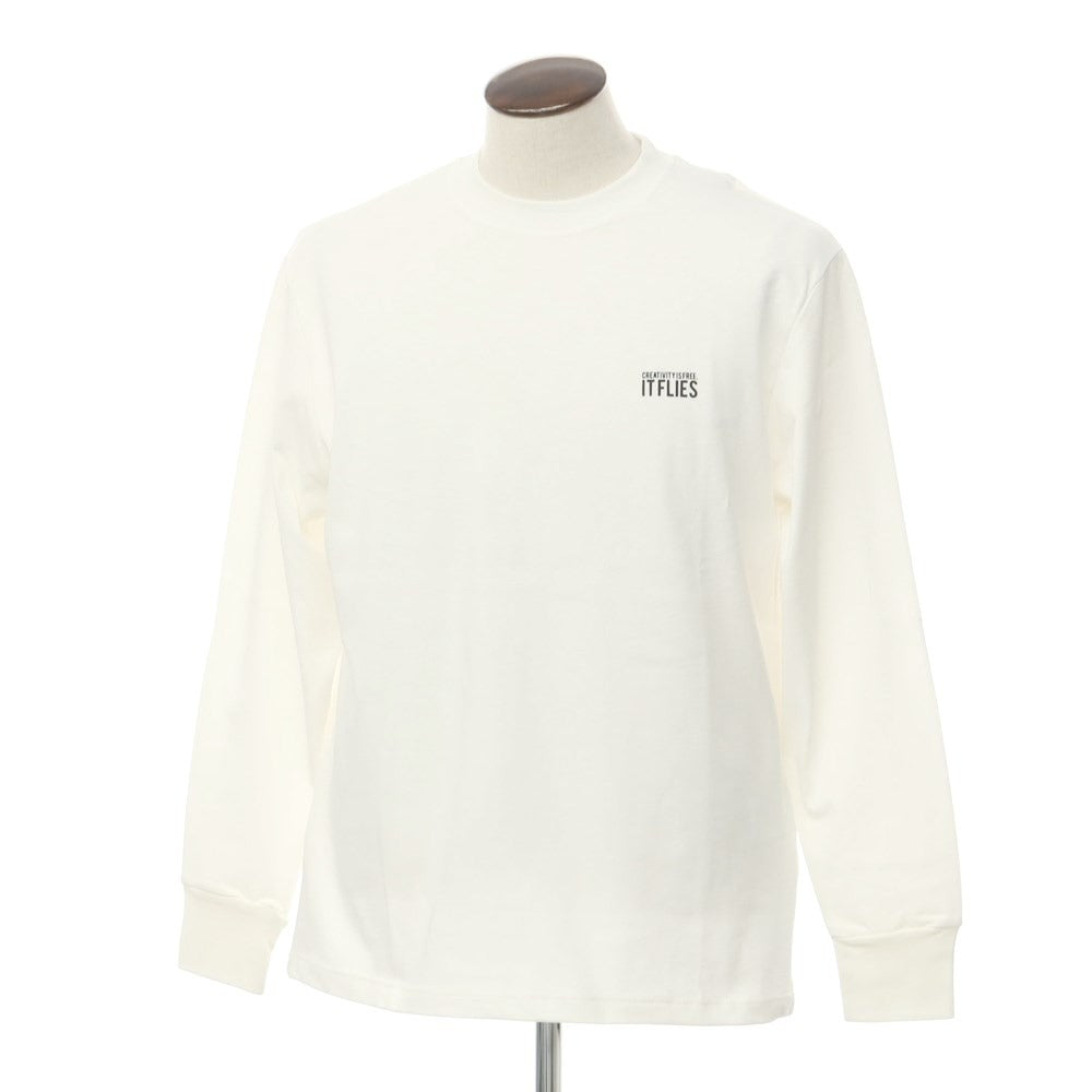 [New] PT TORINO Cotton Crew Neck Long Sleeve T-Shirt White [48] [Condition Rank N] [Men&