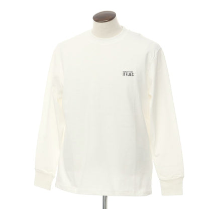 [New] PT TORINO Cotton Crew Neck Long Sleeve T-Shirt White [48] [Condition Rank N] [Men&