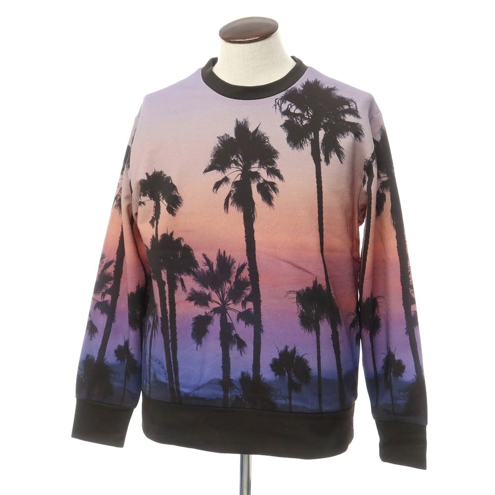 [New Outlet] PT TORINO Cotton All-over Print Sweatshirt Purple [48] [Condition Rank N-] [Men&