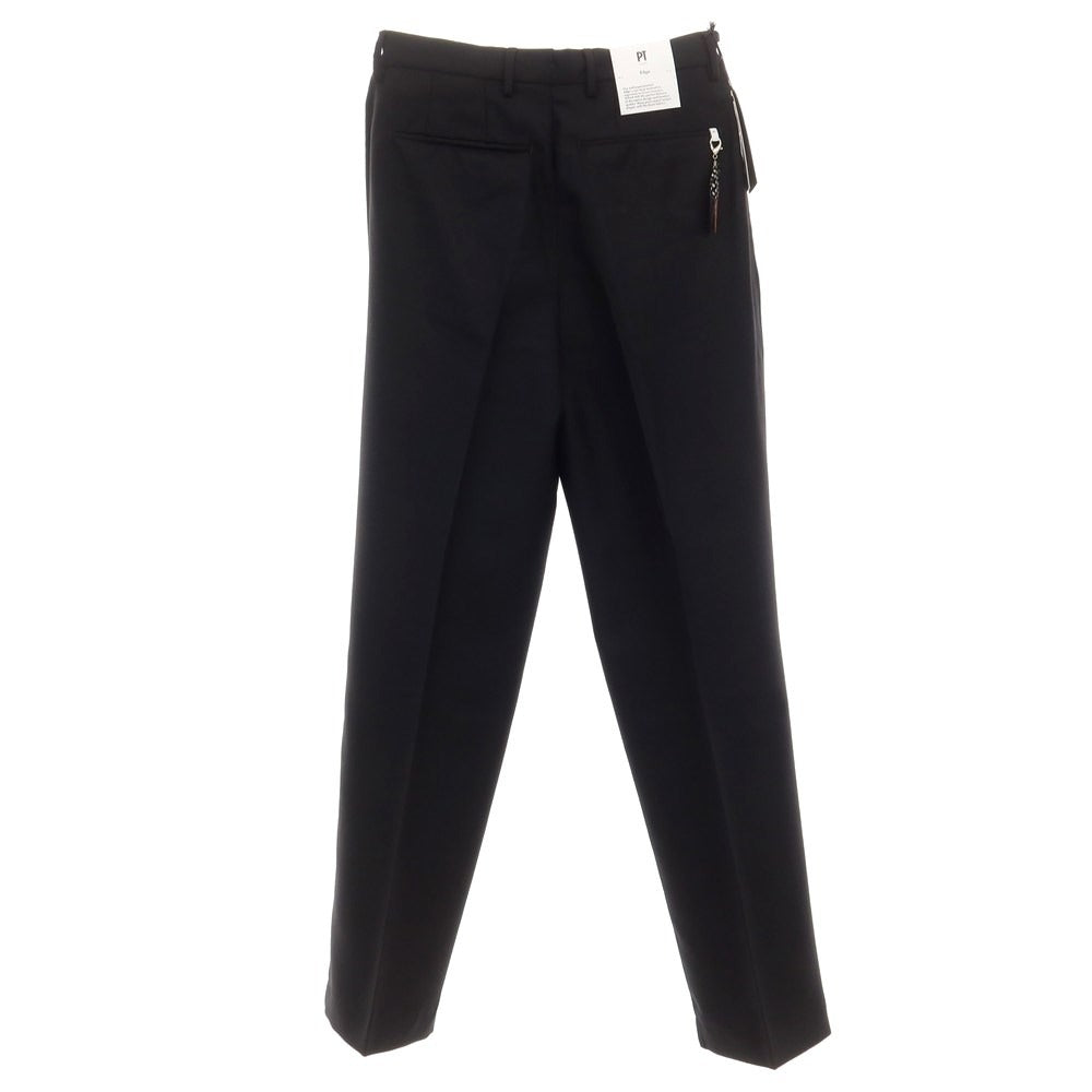 [New] PT TORINO Edge Polyester Wool Dress Slacks Pants
 Black [Size 44] [BLK] [S/S] [Condition Rank N] [Men&