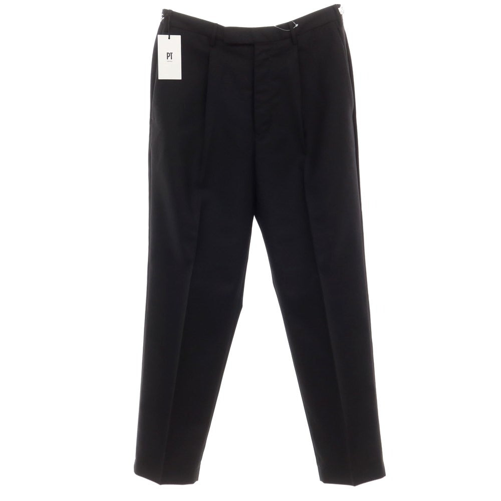 [New] PT TORINO Edge Polyester Wool Dress Slacks Pants
 Black [Size 50] [BLK] [S/S] [Condition Rank N] [Men&