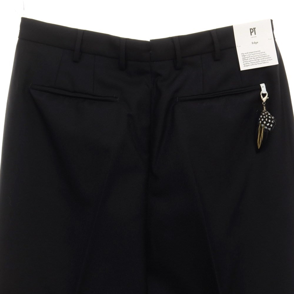 [New] PT TORINO Edge Polyester Wool Dress Slacks Pants
 Black [Size 50] [BLK] [S/S] [Condition Rank N] [Men&