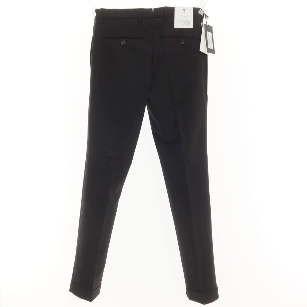 [New] PT TORINO Active Stretch Nylon Casual Slacks Pants Black [44] [Condition Rank N] [Men&