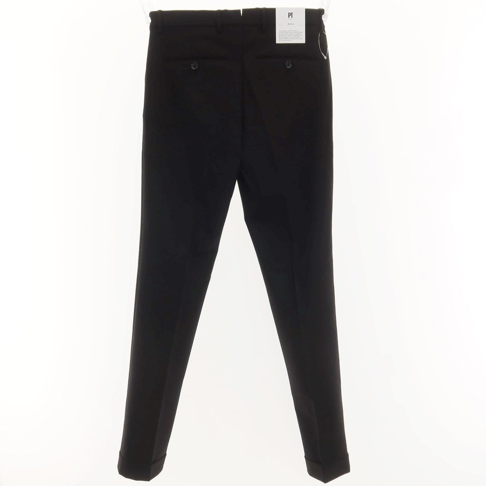 [New] PT TORINO Active Stretch Nylon Casual Slacks Pants
 Black [Size 44] [BLK] [S/S] [Condition Rank N] [Men&