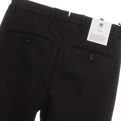 [New] PT TORINO Active Stretch Nylon Casual Slacks Pants
 Black [Size 44] [BLK] [S/S] [Condition Rank N] [Men&