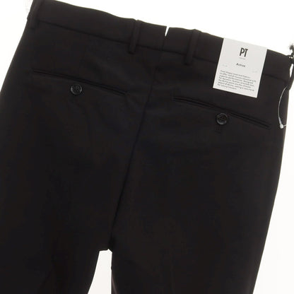 [New] PT TORINO Active Stretch Nylon Casual Slacks Pants
 Black [Size 46] [BLK] [S/S] [Condition Rank N] [Men&